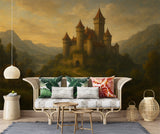 Self-Adhesive Wall Mural Full Wall Print History And Architecture For Living Room Work Area "Spirit Of Medieval Europe" Art Wall Design For Office 🏰