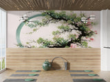 Self-Adhesive Wall Mural – Japanese Sakura Branch For relaxation area
