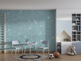Pastel tones Math formulas and examples wall mural for kids’ room Non-woven wallpaper Print for office Accent wall for school Calm color palette 🧠