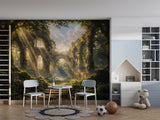 Peel and Stick Fairy Tale City Ruins Wall Mura Fantasy Kids Room Decor