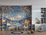 Self-Adhesive Wallpaper Glowing Butterfly Wall Mural for Kids Room