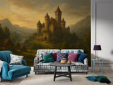 Self-Adhesive Wall Mural Full Wall Print History And Architecture For Living Room Work Area "Spirit Of Medieval Europe" Art Wall Design For Office 🏰