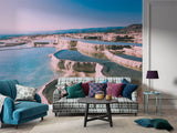 Non-woven wall mural Art wall print “Pamukkale” Turkish landscape art for living room Design for hall or office