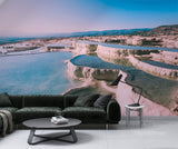 Non-woven wall mural Art wall print “Pamukkale” Turkish landscape art for living room Design for hall or office
