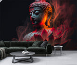 Ethnic print Modern style Non-woven Mural for living room Accent wall for bedroom "Buddha" Spiritual strength Motivational artwork