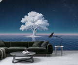 Print For Living Room Floral Print Modern Style Peel and Stick Wall Mural "World Tree" For Office Print For Bedroom Large Wall Mural 🌿