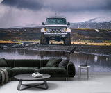 Self-Adhesive Off-Road Truck Wallpaper – Adventure Landscape Peel and Stick Wall Mural for Living Room or Office