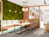 Dark Olive Green Abstract Marble Wall Mural – Modern Peel and Stick Wallpaper, Fluid Art Texture for Contemporary Interior