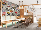 High-Quality Self-Adhesive Photo Wallpaper With Custom Design For Kitchen, Restaurant, Or Office – "Japanese Cuisine On A Dark Background" (Copy)
