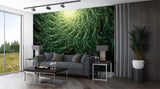 Green Spiral Energy Peel and Stick Wallpaper – Abstract Flowing Light Pattern Wall Mural for Bedroom, Playroom, and Creative Spaces