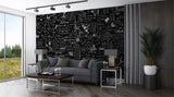 Brutal background Non-woven wallpaper for office Educational print for teen’s room Dark wall with mathematical formulas Full wall art Unique wallpaper ⚙️