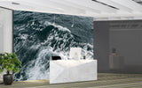 Peel and Stick Wallpaper – Ocean Storm Waves Design for Home and Workspace