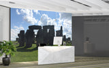 Non-Woven Wall Mural Natural Print Stonehenge Print for Office Wall Art for Living Room Spirit of Nature Design for Relaxation Area