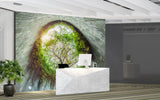 A blend of urban and nature for full-wall Vinyl Wallpaper Peel and Stick Mural, ideal for offices, living rooms, or venue design: "Fort Canning Park, Singapore" 🌿🏙️