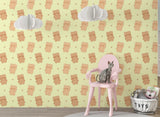 Cute Design For Kids Room Peel and Stick Mural, For Children’s Playroom, Kids Wallpaper ‘Teddy Bears’ 🐻