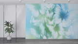 Floral Print | Non-Woven Wall Mural For Living Room | Butterfly Glow Art For Bedroom | Pastel Colors For Kids Room | Abstract Design 🌸
