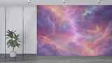 Lightning in Clouds Wall Mural – Dramatic Sky Storm Peel and Stick Wallpaper, Electric Atmosphere Wall Art
