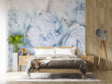 Peel and Stick Wall Mural Delicate Lavender Peonies – Luxury Floral Wallpaper Living Room