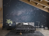 Peel and Stick Wall Mural – Bright Constellation Print Wallpaper for Living Room & Bedroom Ceiling