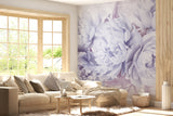 Non-Woven Wall Mural Soft Lavender Peonies – Elegant Floral Wallpaper for Bedroom