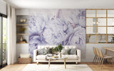 Non-Woven Wall Mural Soft Lavender Peonies – Elegant Floral Wallpaper for Bedroom