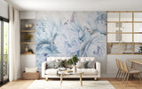 Peel and Stick Wall Mural Delicate Lavender Peonies – Luxury Floral Wallpaper Living Room