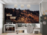 Autumn Forest Bedroom Print Wall Mural Traditional Wallpaper for Office Design for Workspace Forest Full Wall Poster 🍂
