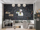 Colorful Formulas Self-Adhesive Wall Mural for Kids Room Print for Teen Room Interactive School Design Educational Design for Children Chemistry Classroom