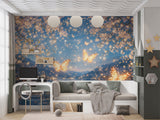 Self-Adhesive Wallpaper Glowing Butterfly Wall Mural for Kids Room