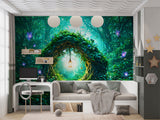 Enchanted Forest Non-Woven Wall Mural – Magical Woodland for Nursery, Bedroom