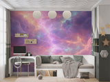 Lightning in Clouds Wall Mural – Dramatic Sky Storm Peel and Stick Wallpaper, Electric Atmosphere Wall Art