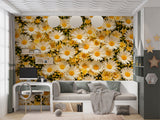 Traditional Wallpaper Elegant Flower Wall Art Nature Decor