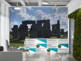 Non-Woven Wall Mural Natural Print Stonehenge Print for Office Wall Art for Living Room Spirit of Nature Design for Relaxation Area