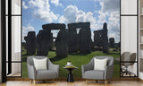 Non-Woven Wall Mural Natural Print Stonehenge Print for Office Wall Art for Living Room Spirit of Nature Design for Relaxation Area