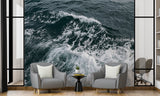 Peel and Stick Wallpaper – Ocean Storm Waves Design for Home and Workspace