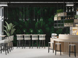 Aerial Forest Peel and Stick Wallpaper – Natural Fir Trees Wall Mural for Living Room & WorkspaceRoom & Office
