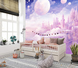 Peel and Stick Wall Mural For Kids Room "Dreamy Cloud Kingdom", Designed To Inspire Imagination And Create New Adventures