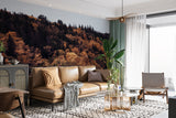 Autumn Forest Bedroom Print Wall Mural Traditional Wallpaper for Office Design for Workspace Forest Full Wall Poster 🍂