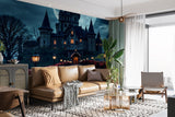 Gothic Style Peel and Stick Wall Mural for Living Room, Bedroom, or Home Office – "Rose Alley on a Gothic Night"