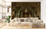 Non-Woven Wall Mural Print Architecture Design For Living Room Magical Church Gates For Living Room Art Wall Building Wallpaper