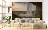 Natural Print Peel and Stick Wall Mural Waterfall View Design For Bedroom Print For Office Or Workspace Wallpaper Waterfall For Living Room