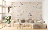 Woodland Bear Nursery Wall Mural – Cute Honey Bears Peel and Stick Wallpaper