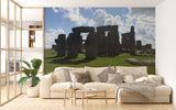 Non-Woven Wall Mural Natural Print Stonehenge Print for Office Wall Art for Living Room Spirit of Nature Design for Relaxation Area