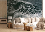 Peel and Stick Wallpaper – Ocean Storm Waves Design for Home and Workspace