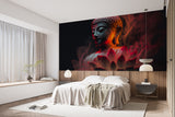 Ethnic print Modern style Non-woven Mural for living room Accent wall for bedroom "Buddha" Spiritual strength Motivational artwork