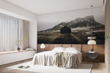 Peel and Stick Wall Mural – Norwegian Viking House Print Scandinavian Home Design for Bedroom or Living Room
