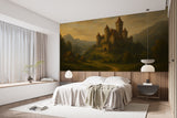 Self-Adhesive Wall Mural Full Wall Print History And Architecture For Living Room Work Area "Spirit Of Medieval Europe" Art Wall Design For Office 🏰