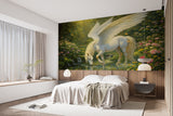 Enchanted Pegasus World Non-Woven Wall Mural – Magical Fantasy Wallpaper for Children’s Room