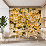 Traditional Wallpaper Elegant Flower Wall Art Nature Decor