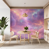 Lightning in Clouds Wall Mural – Dramatic Sky Storm Peel and Stick Wallpaper, Electric Atmosphere Wall Art